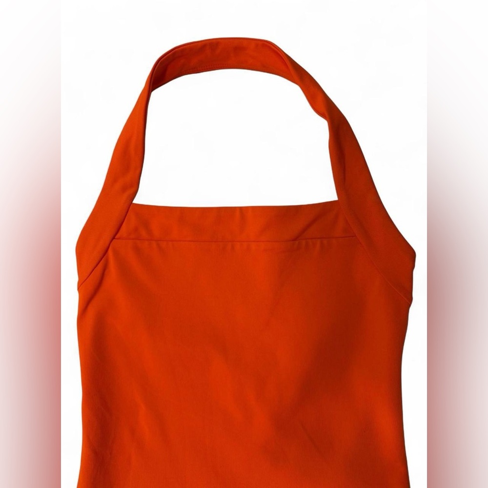 Aritzia Babaton Contour Harmonize Halter Top - Orange Square Neck - Picture 7 of 14